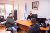 Georgion junto a Tomás  Cabral y José Quiroga