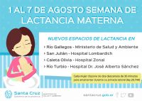 Comenzó la semana de la lactancia materna