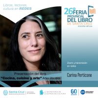 Carina Perticone se suma a la grilla de autorxs que estarán presentes en la Feria Provincial del Libro de Santa Cruz- Edición Virtual