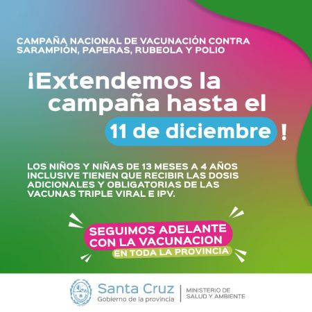 Se extiende hasta el 11 de diciembre la Campaña Nacional de Vacunación 2022
