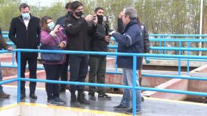 Autoridades Provinciales anunciaron la finalización de las tareas de limpieza en la Planta Potabilizadora de Agua de Río Gallegos