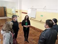 Inspeccionaron las mejoras edilicias que se realizaron en la Escuela Provincial de Danzas