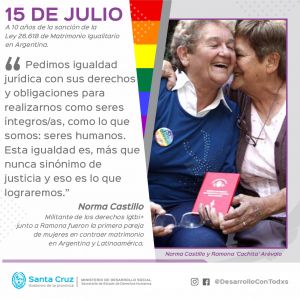 Diez años de la Ley de Matrimonio igualitario