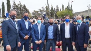 El vicegobernador Eugenio Quiroga y el jefe de Gabinete, Leonardo Álvarez representaron a la provincia en el acto por el Día Nacional del Petróleo