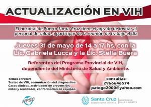 Puerto Santa Cruz: Actualización en VIH