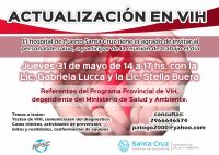 Puerto Santa Cruz: Actualización en VIH