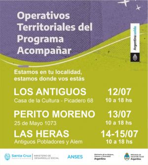 Continúan los Operativos Territoriales del Programa Acompañar