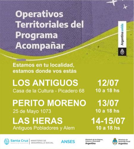 Continúan los Operativos Territoriales del Programa Acompañar