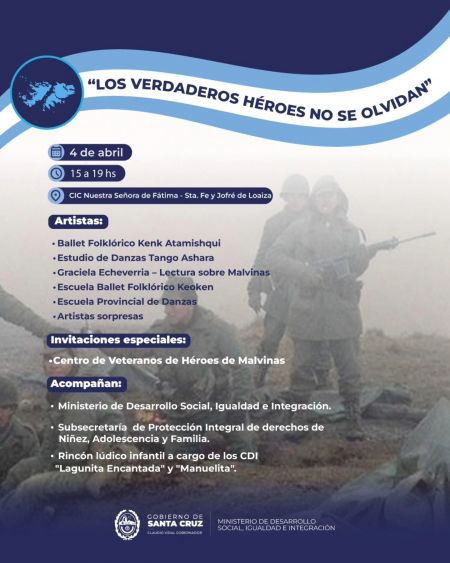 El CIC Fátima homenajeará a los héroes de Malvinas