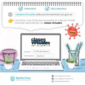 Santa Cruz promueve la continuidad del aprendizaje en el hogar a través de las aulas virtuales
