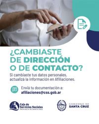 La Caja de Servicios Sociales solicita la actualización de datos de sus afiliados