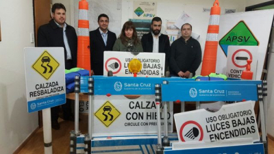 Entregaron materiales a la Agencia de Seguridad Vial de Santa Cruz