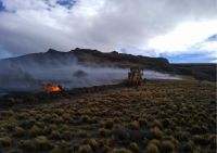 Realizaron cortafuegos en Estancia El Salitral