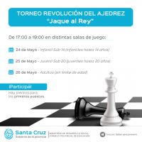 Invitan a formar parte del nuevo torneo provincial de Ajedrez Virtual “Jaque al Rey”