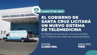 Salud licita el sistema de Telemedicina para conectar la provincia con médicos especialistas