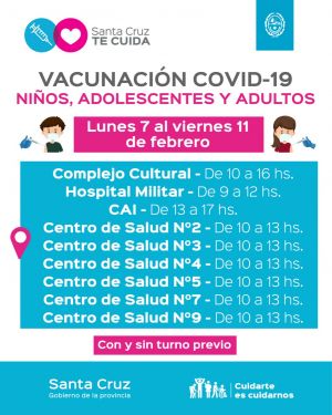 Del 7 de febrero al 11 de febrero: detalles de los puestos de vacunación