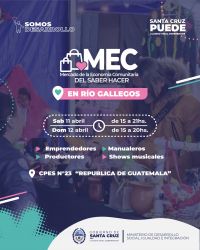 Este fin de semana, el Mercado de la Economía Comunitaria vuelve a Río Gallegos