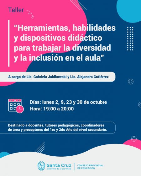 Educación realizará talleres para trabajar la diversidad y la inclusión en el aula