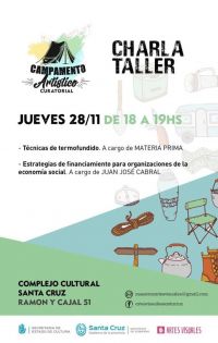 Charla taller a cargo de &quot;Materia Prima&quot; y Juan José Cabral