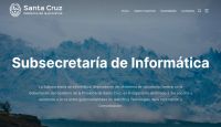 Presentaron el nuevo sitio de la Subsecretaría de Informática de Santa Cruz