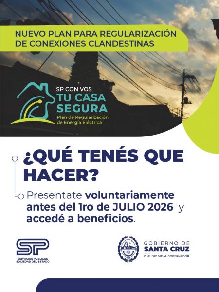 El Gobierno de Santa Cruz lanza un plan estratégico para regularizar conexiones clandestinas eléctricas en toda la provincia