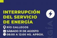 Servicios Públicos comunica una interrupción de energía en barrios de Río Gallegos