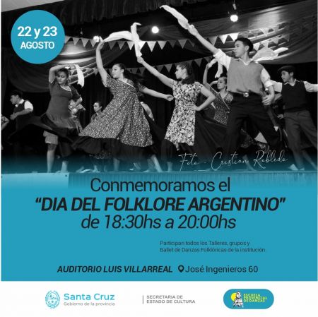 La Escuela Provincial de Danzas presenta su programación por el Día del Folklore Argentino