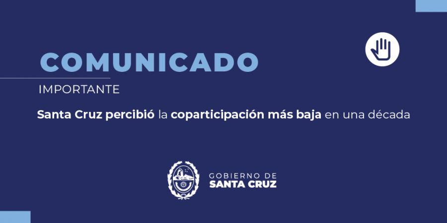Santa Cruz percibió la coparticipación más baja en una década