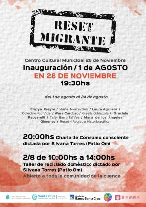 La muestra itinerante colectiva “RESET MIGRANTE” llega a 28 de Noviembre