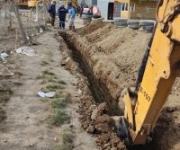 Se finalizó la obra para la red de distribución de agua en el barrio El Favaloro