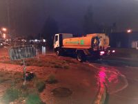 Protección Civil trabajó en las calles de Río Gallegos tras las precipitaciones
