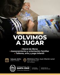 La Biblioteca Lenzi invita a un nuevo Espacio Lúdico Sensorial