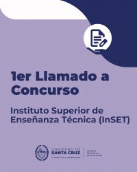 Primer llamado a concurso para la cobertura de cargos en el InSET