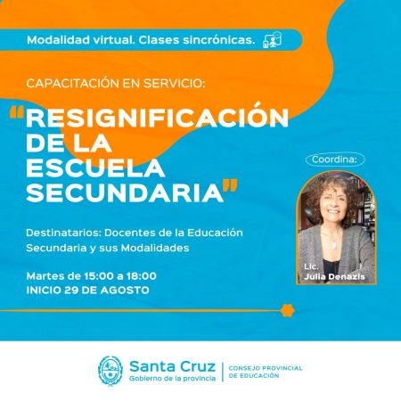 Se encuentra abierta la inscripción a un nuevo curso de formación para docentes de Nivel Secundario