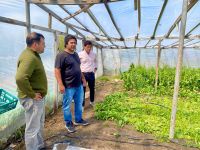 Hugo Garay visitó emprendimiento de Lucio Gomez en Río Gallegos.