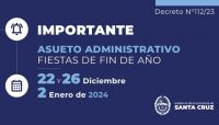 El Gobierno dispuso asueto administrativo para las fiestas de fin de año