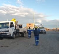 Servicios Públicos amplía el tendido eléctrico en el Barrio 22 de Septiembre de Río Gallegos