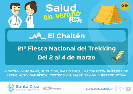 Salud participa de la Fiesta Nacional del Trekking