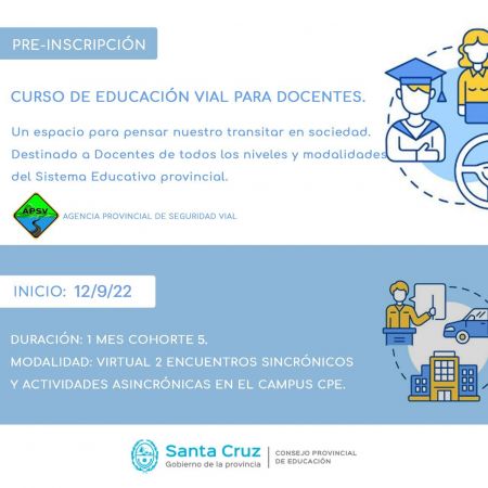 Invitan a docentes a participar de un curso sobre educación vial