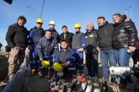 Vidal supervisó la obra de agua para 150 familias del Barrio Hípico de Caleta Olivia