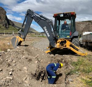 Avanza la construcción de la nueva Planta Cloacal de El Chaltén