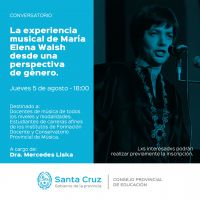 Educación realizará el Conversatorio “La experiencia musical de María Elena Walsh desde una perspectiva de género”