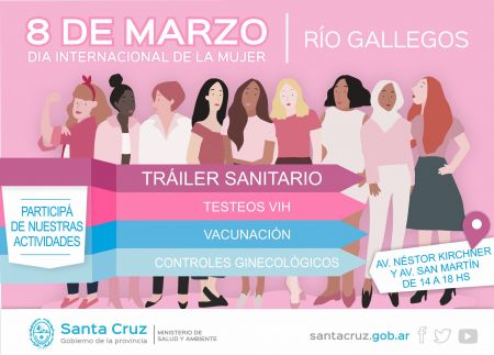 Salud realizará distintas actividades por el Día Internacional de la Mujer