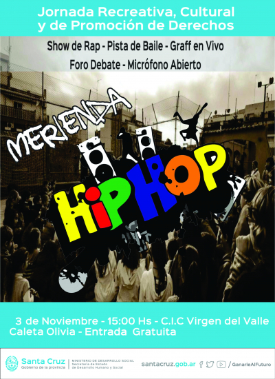 “Merienda Hip Hop” en Caleta Olivia y Puerto Deseado