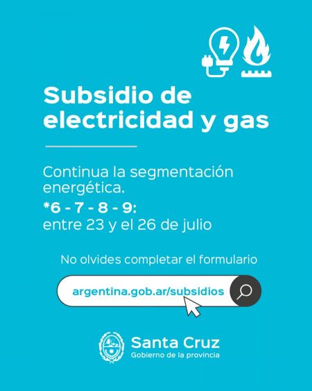 Más de 17 mil santacruceñxs ya se inscribieron en el último tramo de la segmentación energética