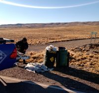 Vialidad Provincial realizó tareas de limpieza sobre la Ruta Nacional N° 40