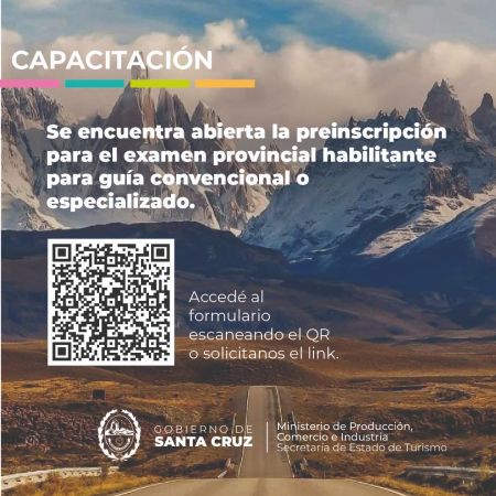 Abren la pre–inscripción para el Examen de Guía de Turismo Provincial