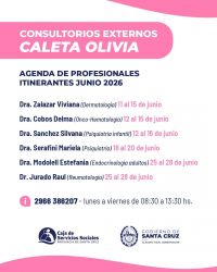 La Caja de Servicios Sociales informó sobre la agenda de consultorios externos en Zona Norte