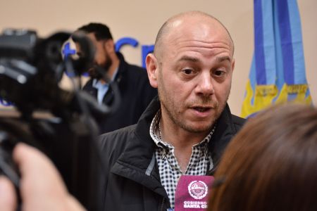 Darío Menna, intendente de Río Turbio. 