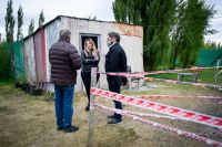 Cultura inspecciona las tareas de restauración de la casa histórica del Aeroclub de Río Gallegos